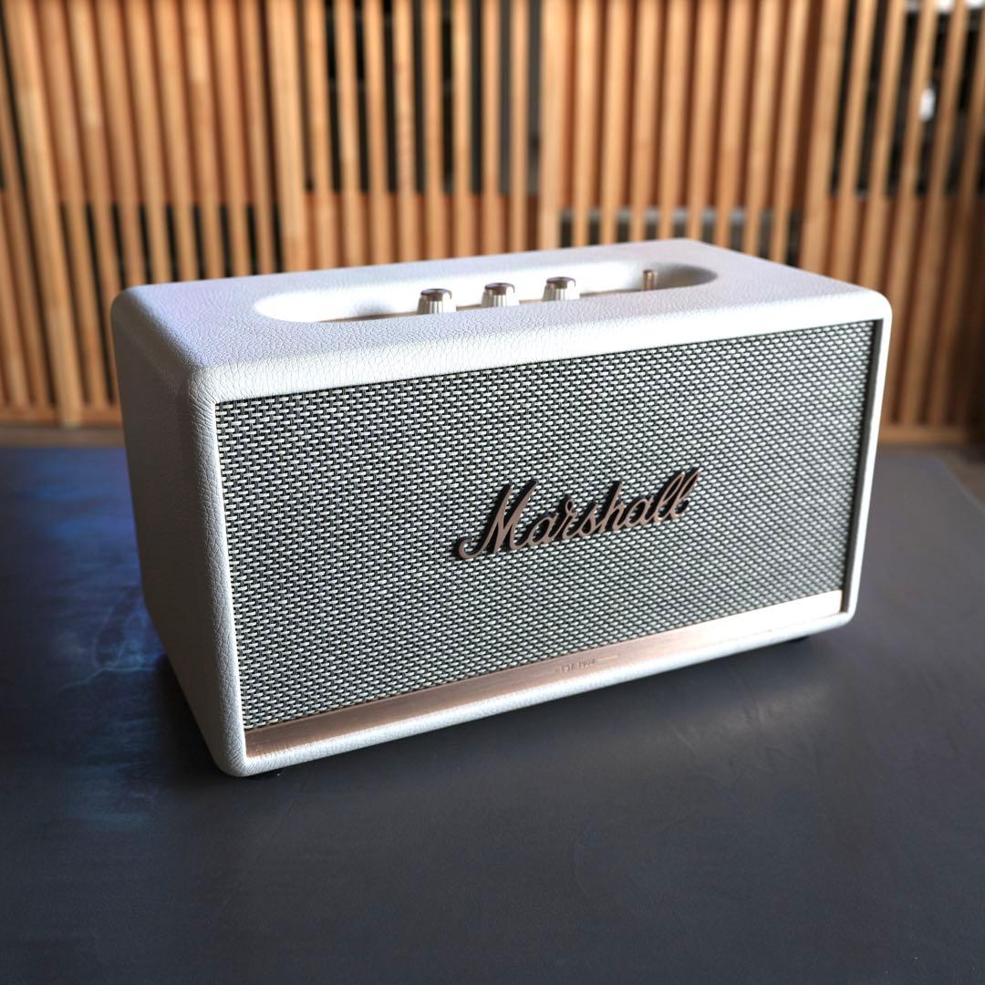 【美品】Marshall Stanmore II ホワイト ワイヤレススピーカー