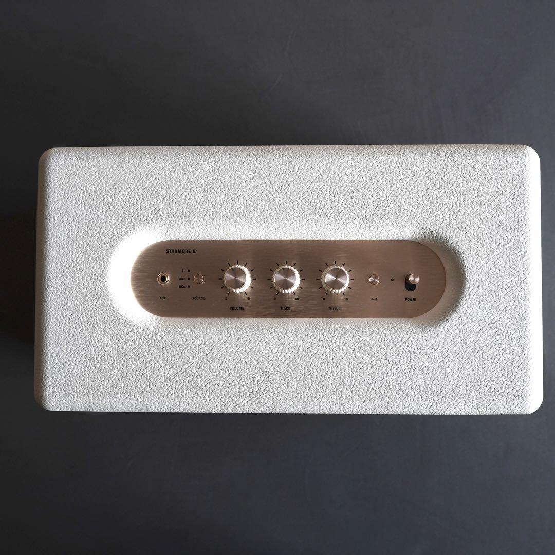 【美品】Marshall Stanmore II ホワイト ワイヤレススピーカー