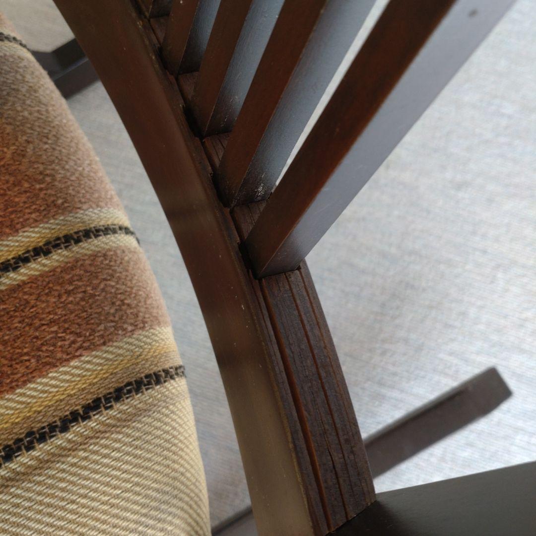 【飛騨家具】ダークブラウン ロッキングチェア アンティーク家具　レトロ