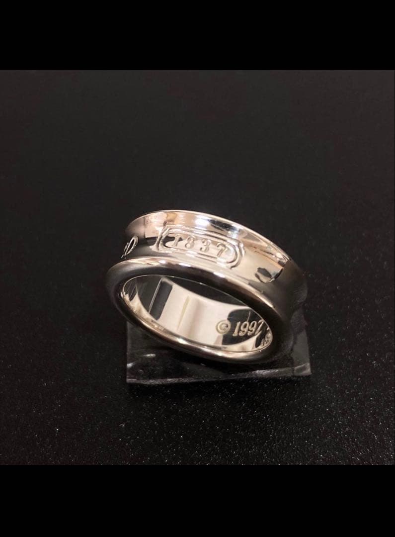 【美品✨】TIFFNY&Co.／ティファニー　ナローリング　シルバーリング　８号