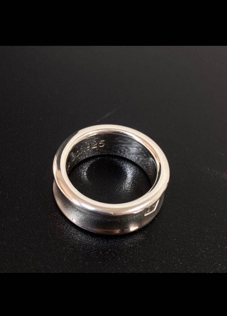 【美品✨】TIFFNY&Co.／ティファニー　ナローリング　シルバーリング　８号