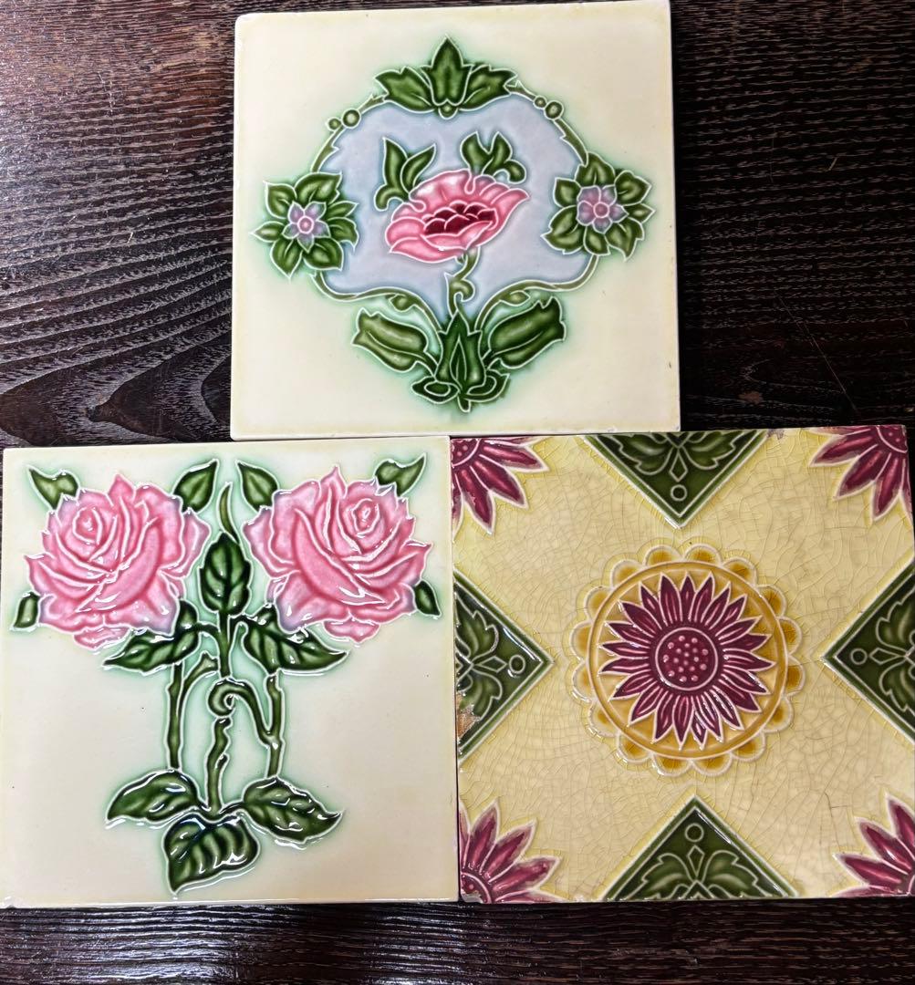 マジョリカタイル　ダントー　日本タイル工業　4枚