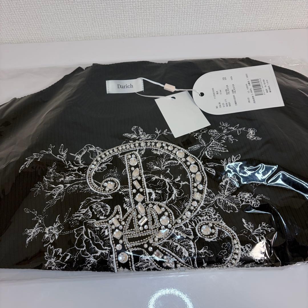 り*♡様 ダーリッチ Darich ♡ DRビジューフラワーリブニットトップス