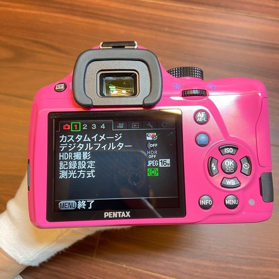 PENTAX K-50 ダブルズームキット ピンク ほぼ新品 4644