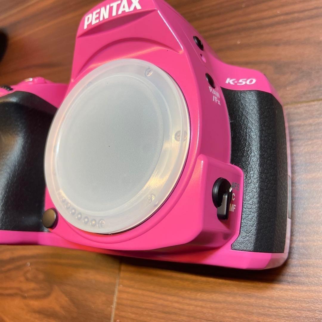 PENTAX K-50 ダブルズームキット ピンク ほぼ新品 4644