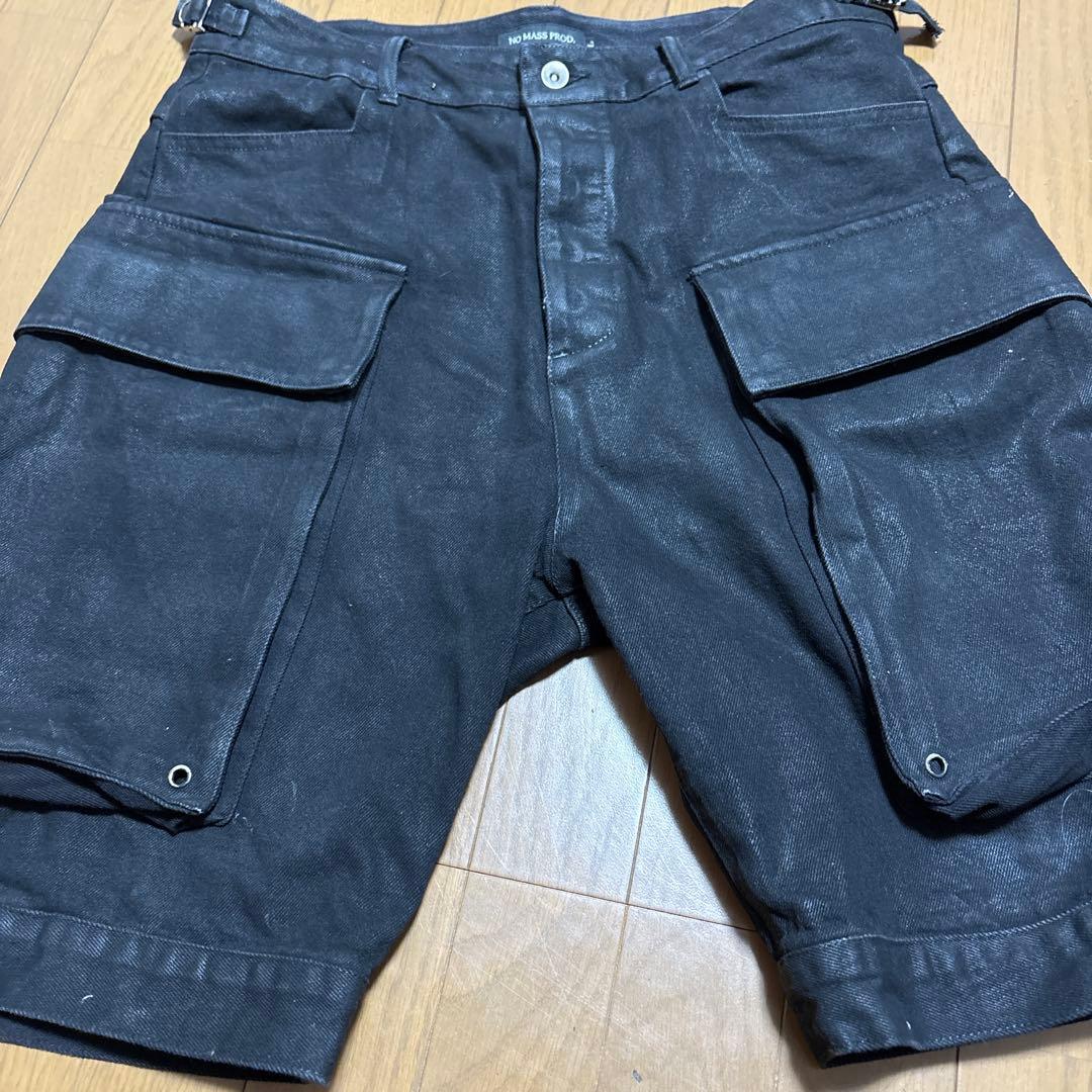 パンツ NO MASS PROD 010GLM BAGGY DENIM SHORTS