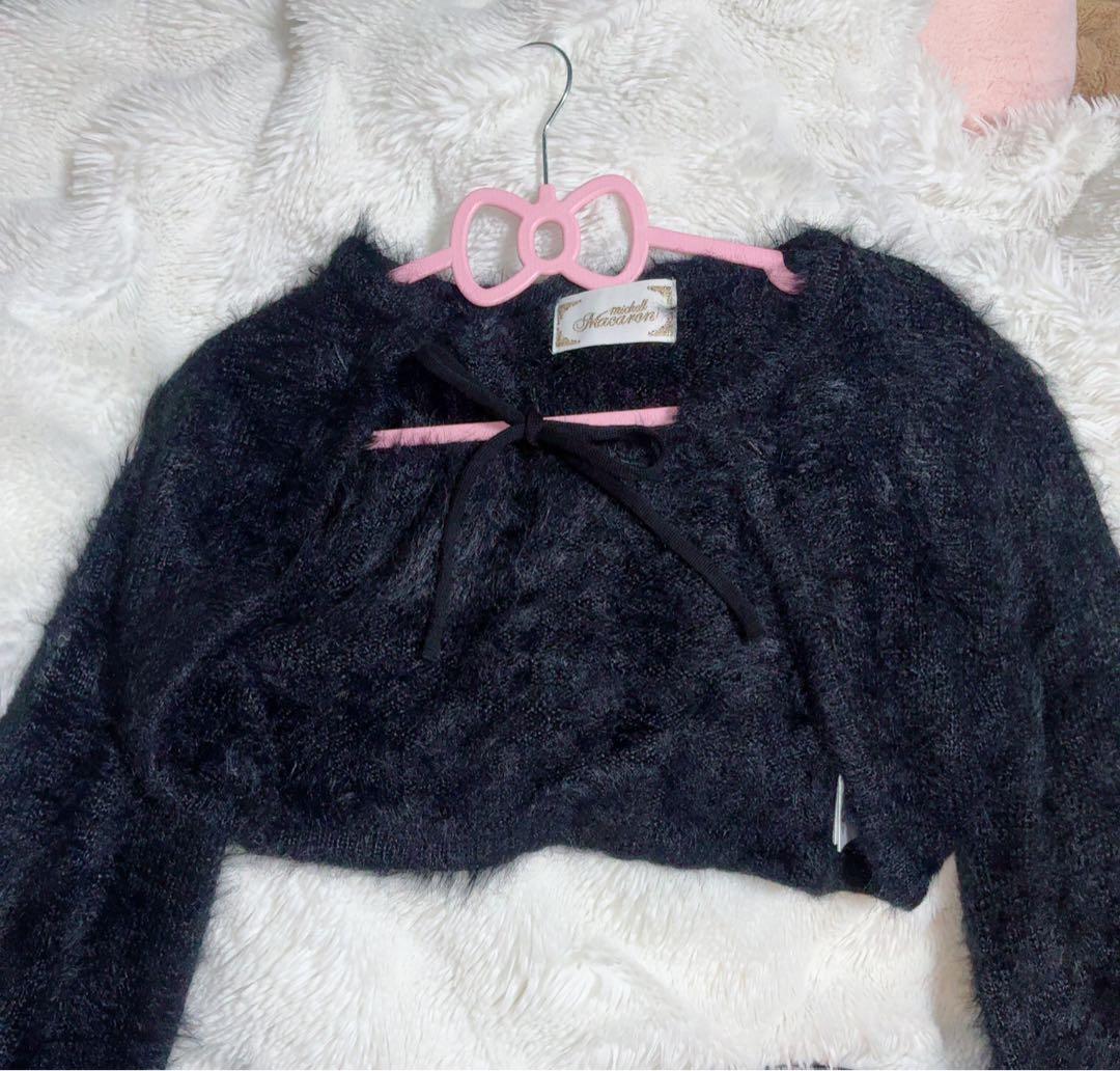 ミシェルマカロン ♡シャギーボレロsetチェックワンピ♡