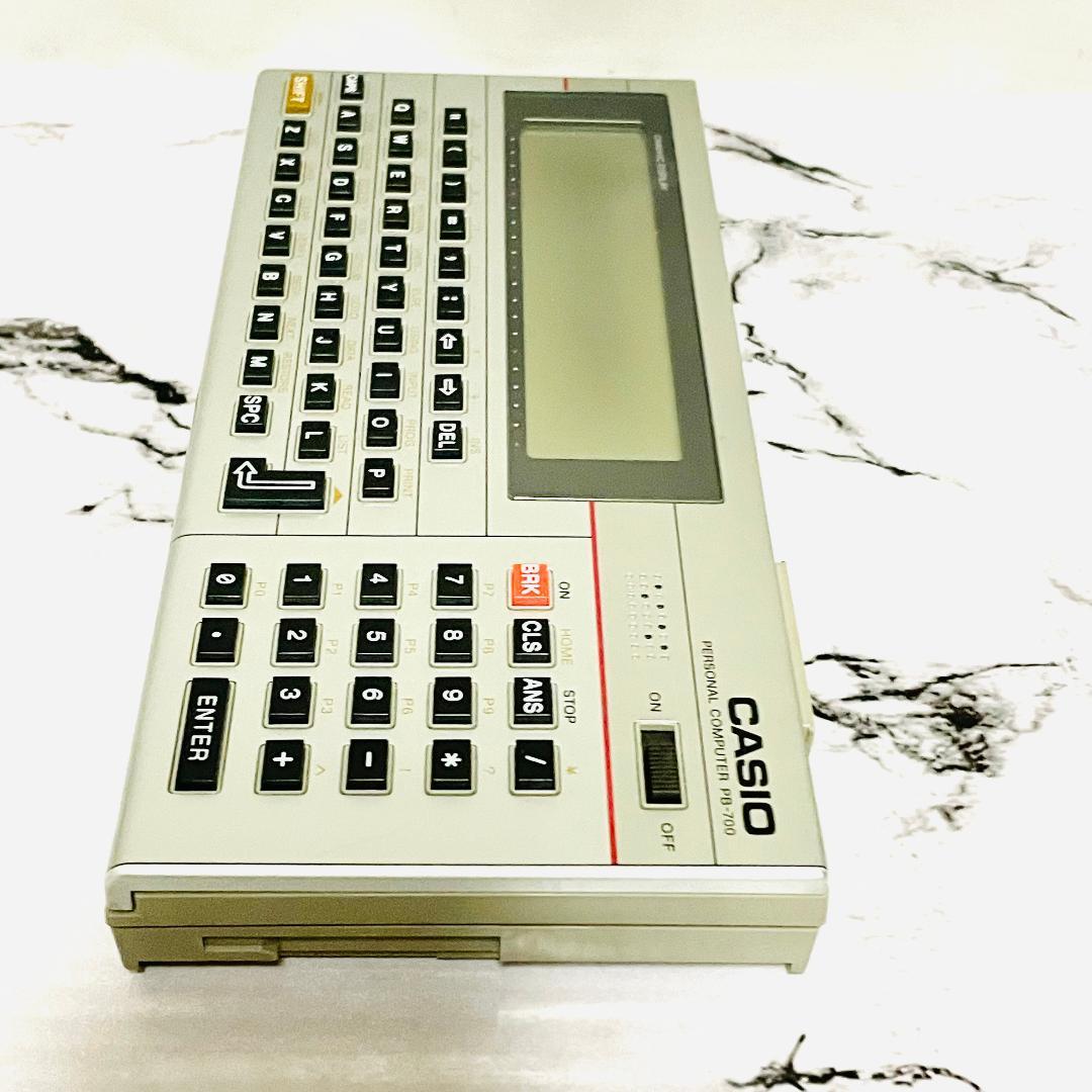 【良品】CASIO PB-700 動作確認済 コマンドガイド・ケース・電池付