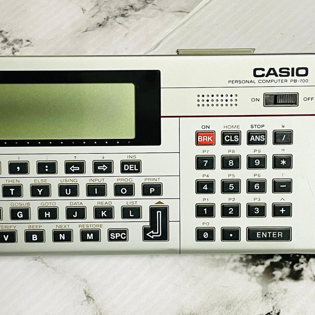 【良品】CASIO PB-700 動作確認済 コマンドガイド・ケース・電池付
