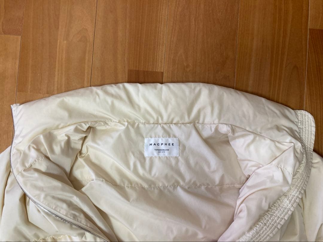 MACPHEE tomorrowlandマイクロタフタダウンサイドオープンコート