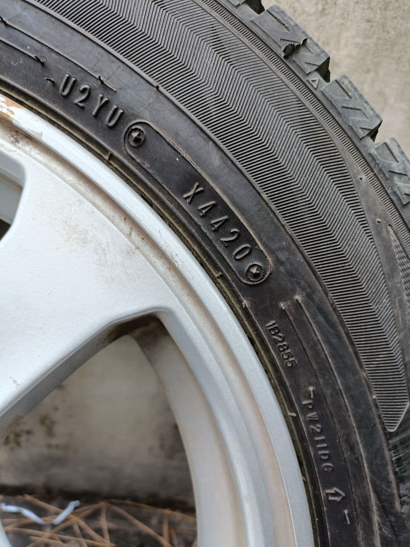 DUNLOP スタッド 175/65R15 日産純正アルミ付き4本　手渡し可