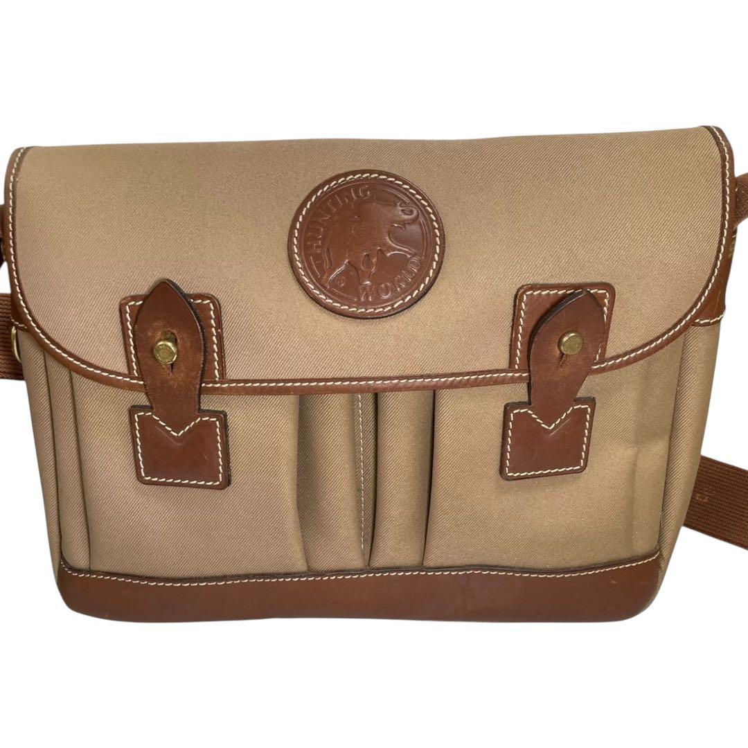 【美品】HUNTING WORLD ハンティングワールド　メッセンジャーバッグ