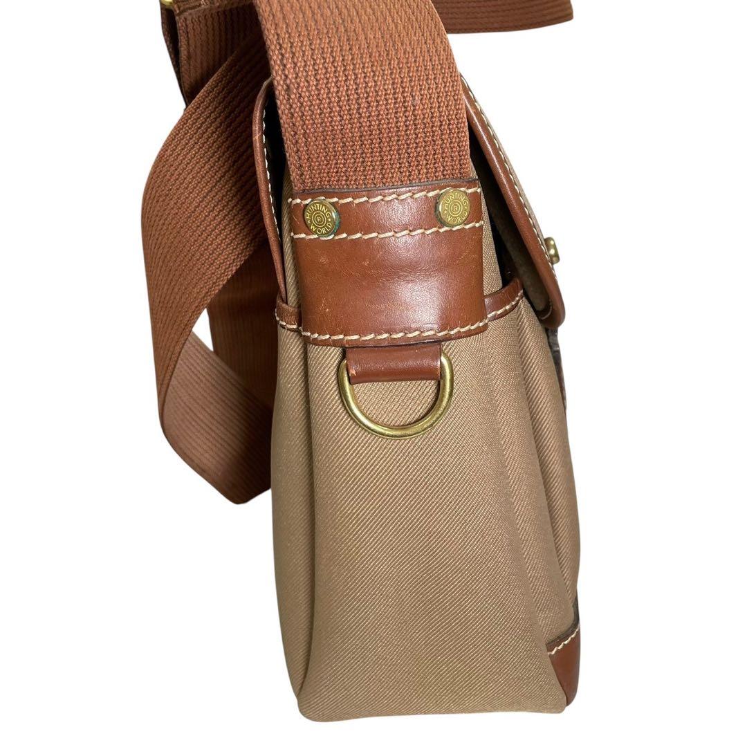 【美品】HUNTING WORLD ハンティングワールド　メッセンジャーバッグ