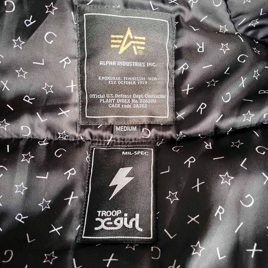 希少コラボ✨X-girl×ALPHA N-3B フライトジャケット Y2K М