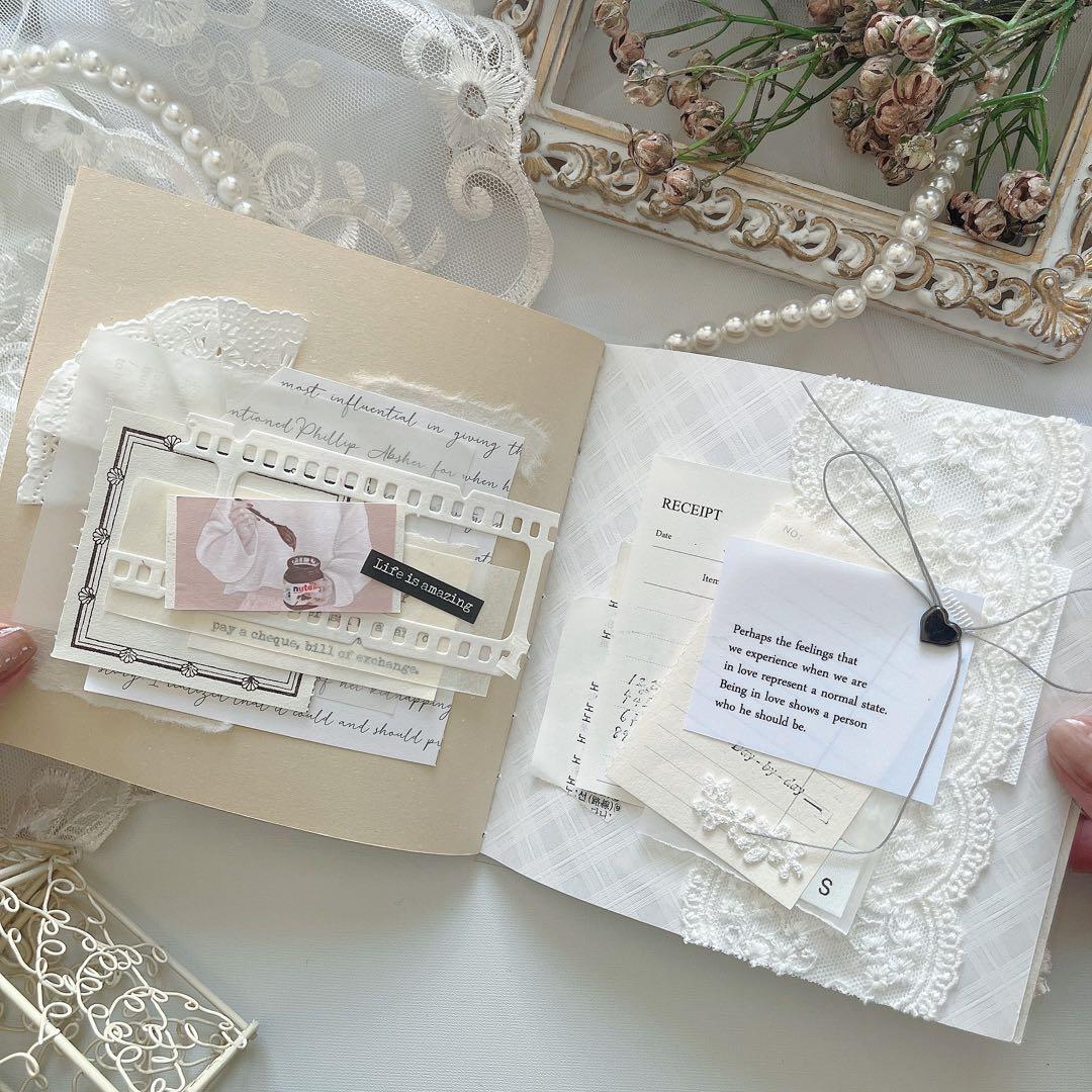 collagenote 18page コラージュ　和紙　journal