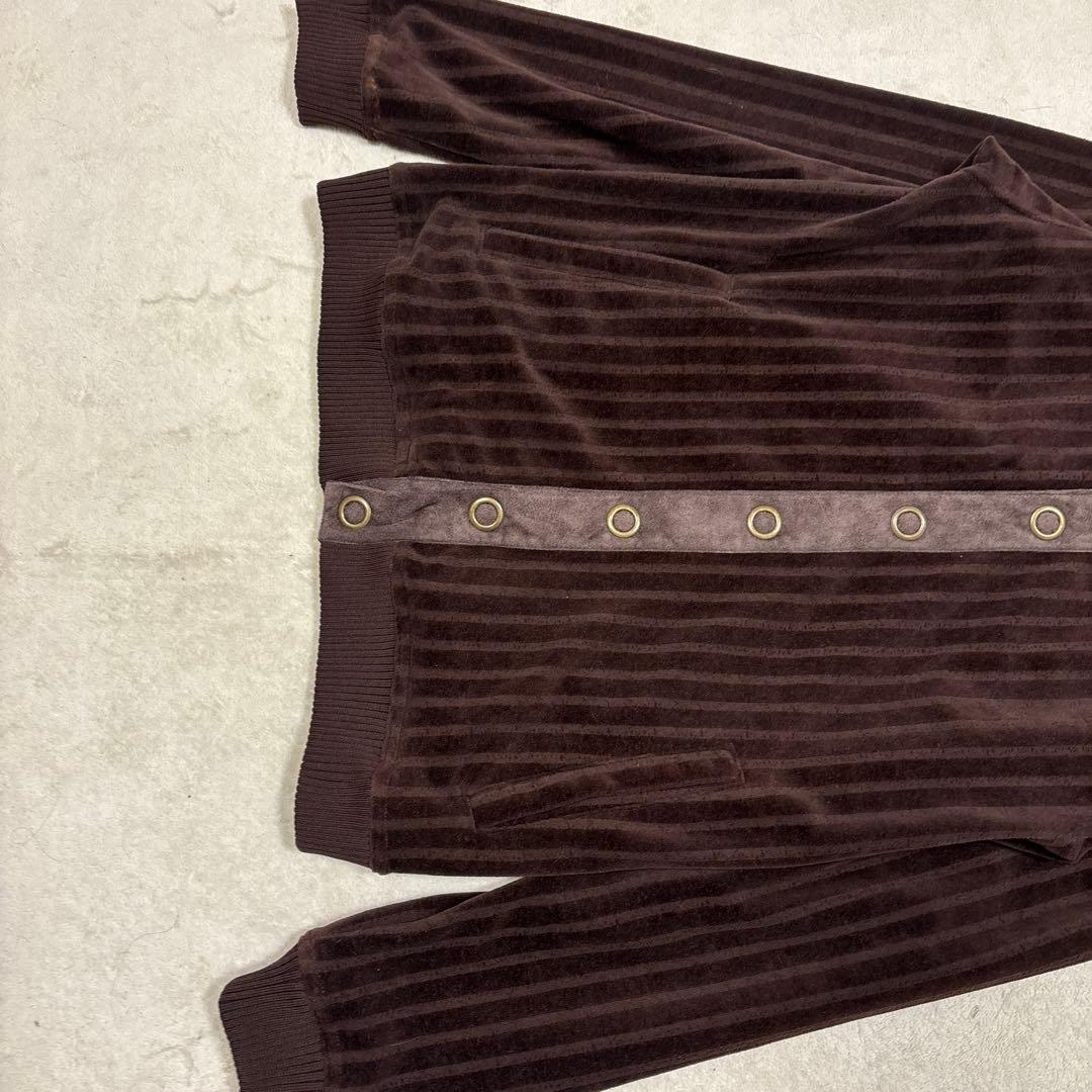 ジャケット・アウター archive junmen Striped VelourKnit Jacket