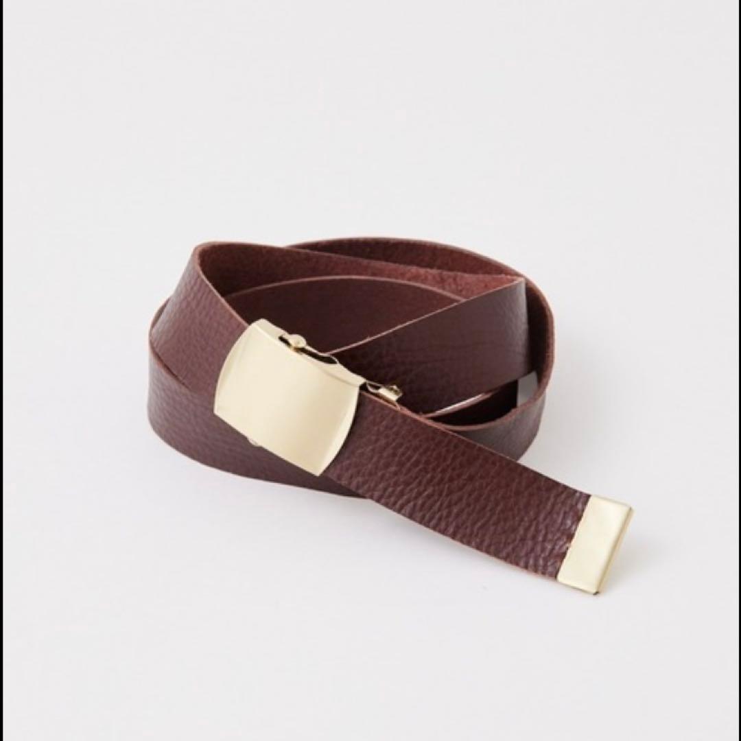 【未使用】ウィムガゼット　レザーガチャベルト　ブラウン