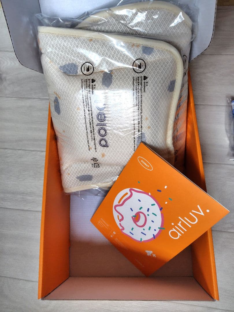 【もなか】エアラブ4プラス ドーナツ カスタード バッテリー、保冷剤付