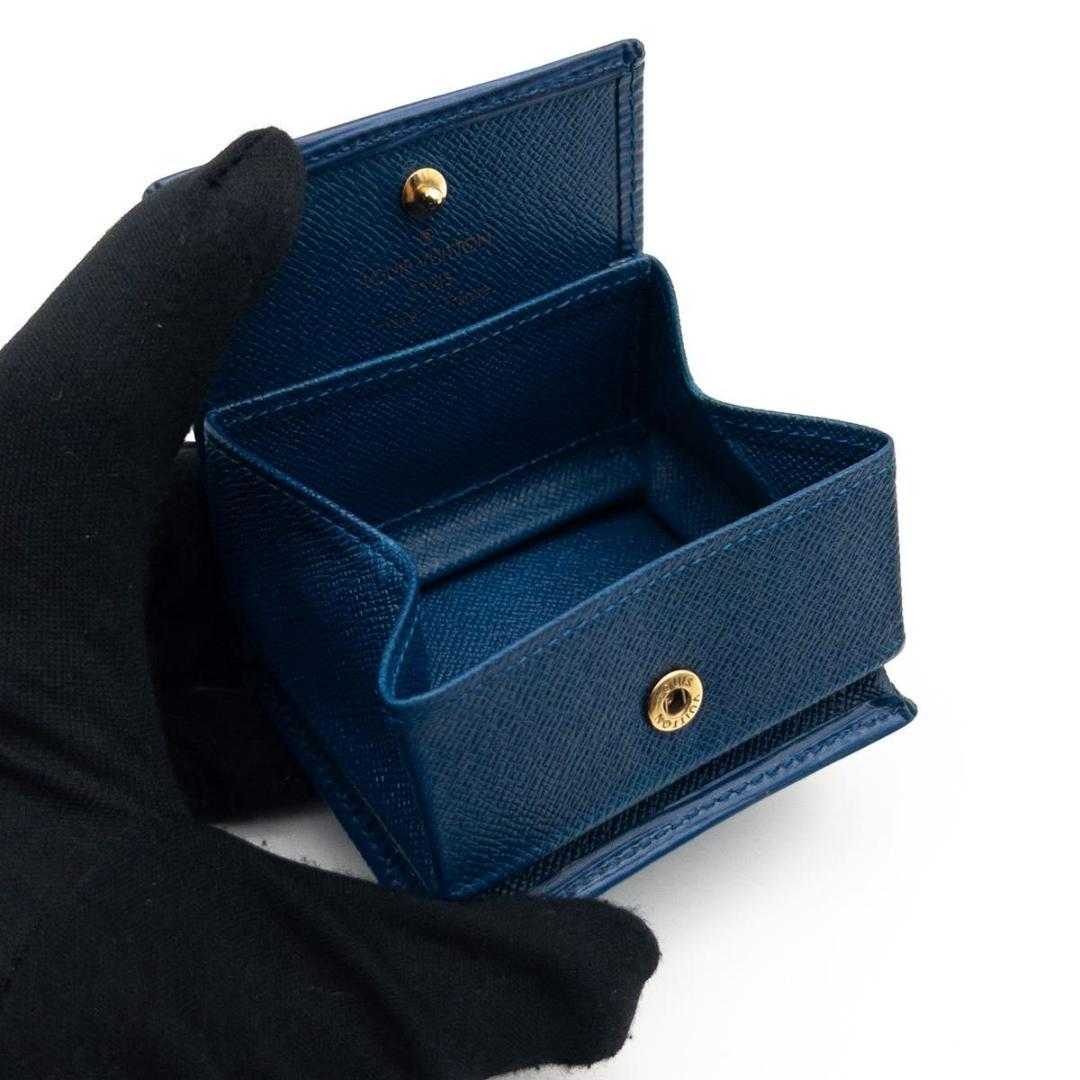 【極美品】ルイヴィトン　ポルトモネボワット　エピ　トレドブルー　ケース