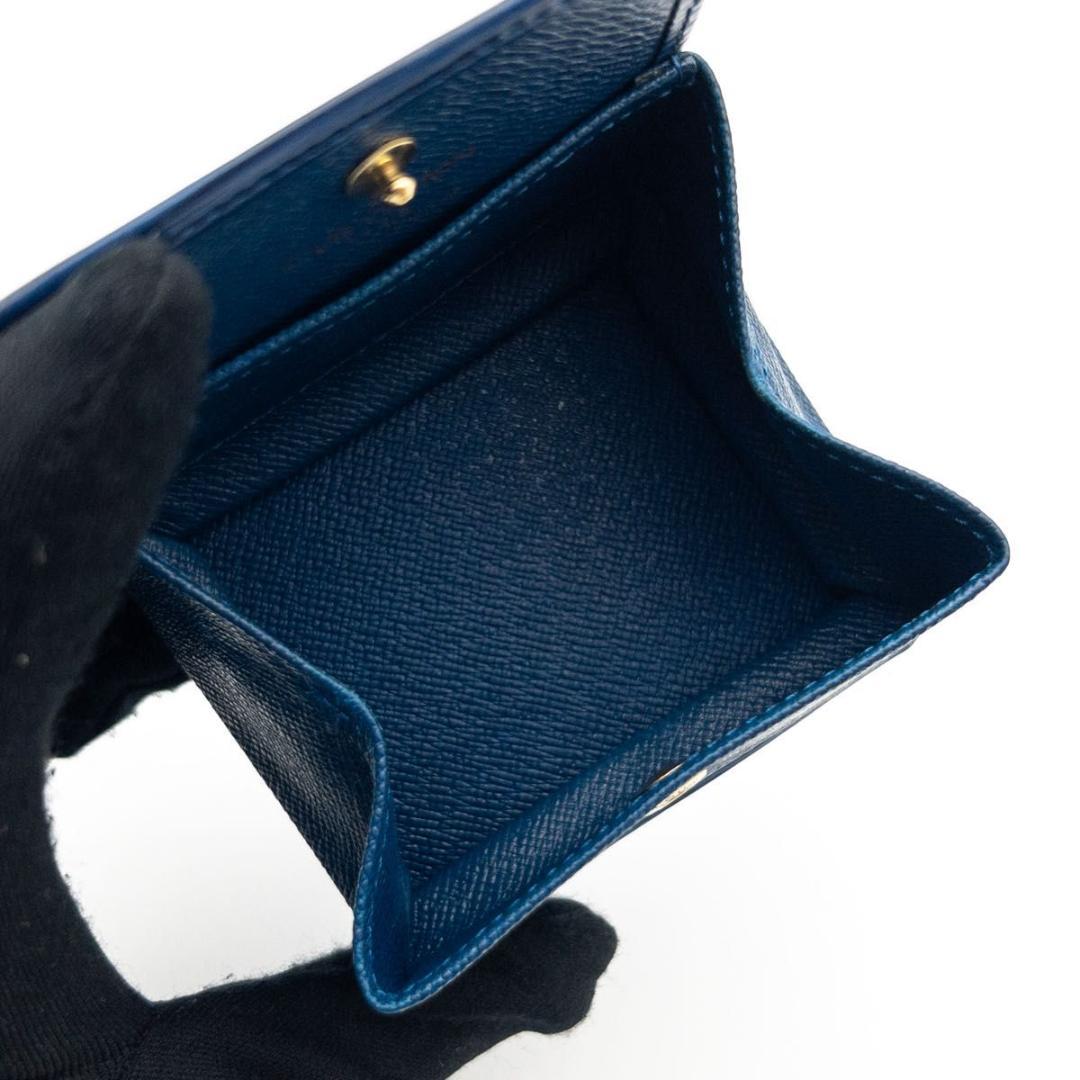 【極美品】ルイヴィトン　ポルトモネボワット　エピ　トレドブルー　ケース