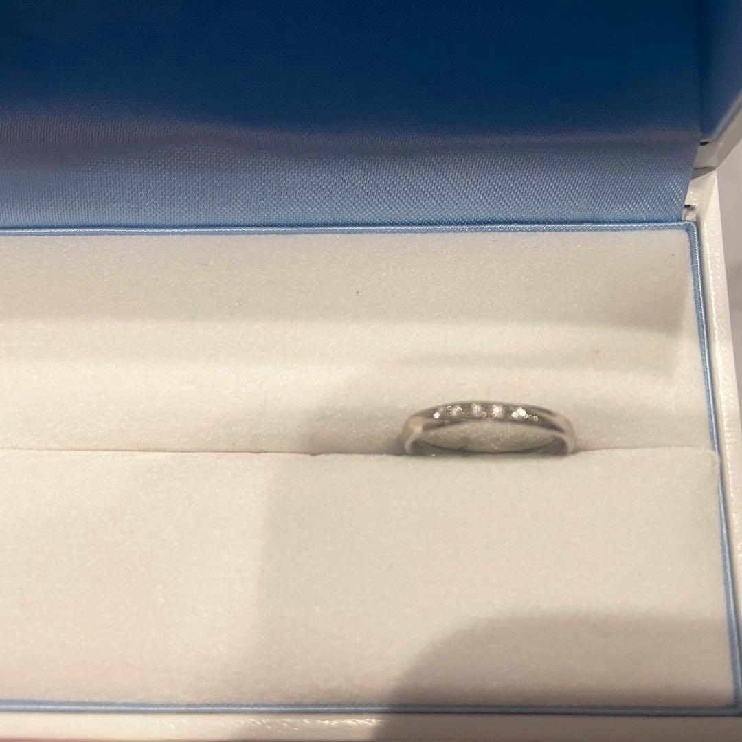 美品 結婚指輪 レディース プラチナ pt950 マリッジリング