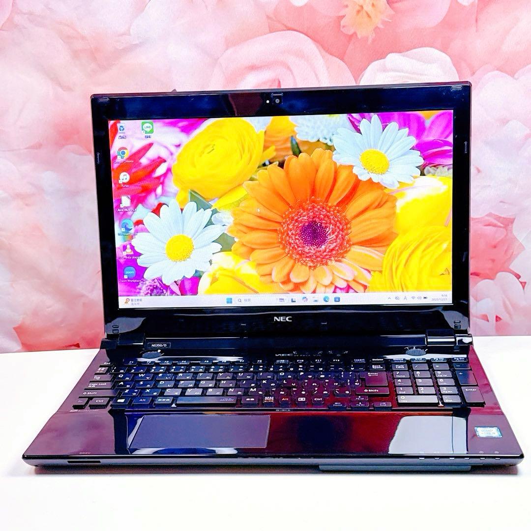 美品✨新品SSDで爆速✨ windows11 ノートパソコン✨カメラ ブルーレイ