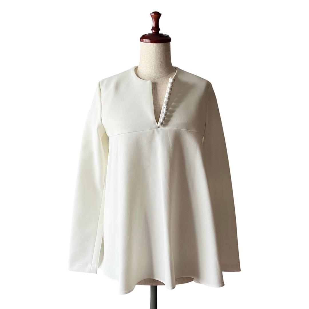 未使用級✨ ヨーコチャン パールAライントップス ロングスリーブ 近年 40