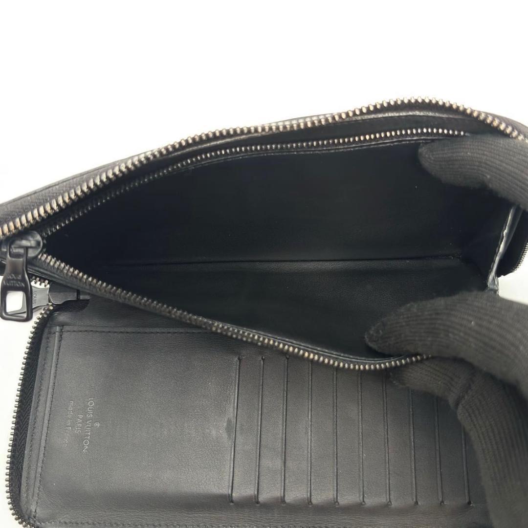 極美品 現行 ルイヴィトン ジッピーウォレット ヴェルティカル トリヨン 黒