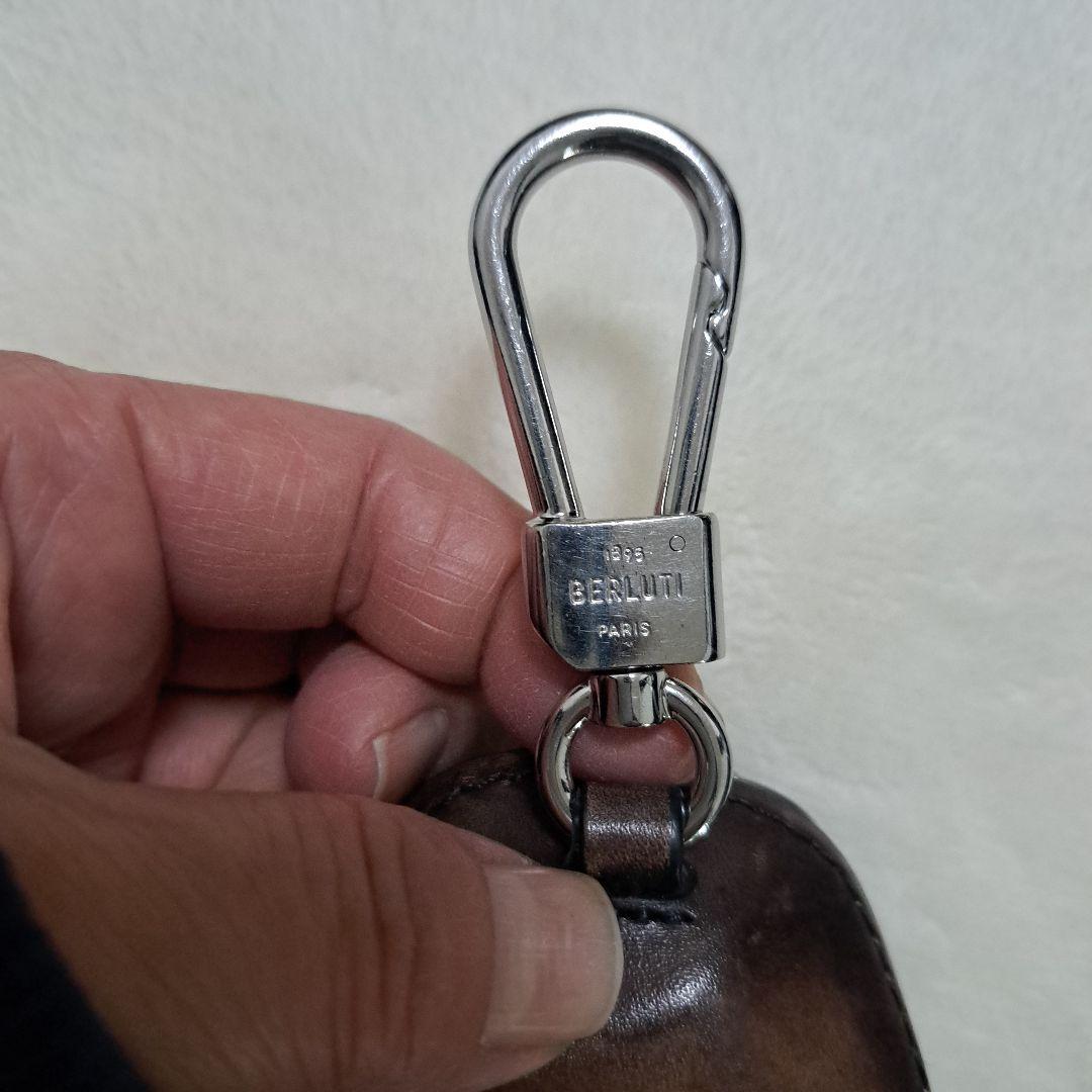 Berluti ブラウン レザー　 小物入れキーホルダー