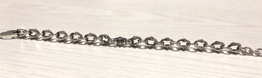 シルバー925 ブレスレット　紋様　タトゥー　ライダース　星　トゲ　派手