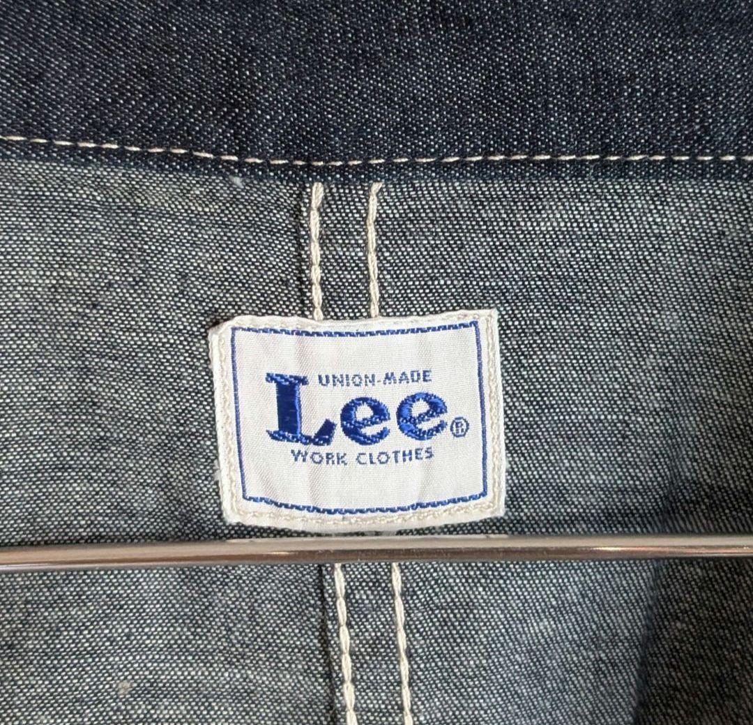 Lee　デニム　作務衣　羽織　着物　和服　シャツ　カバーオール　真紺　美品　希少