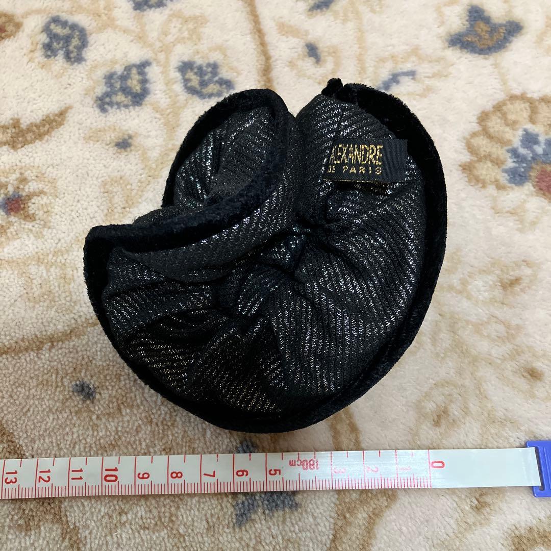 ALEXANDRE DE PARIS　シュシュ　ブラック