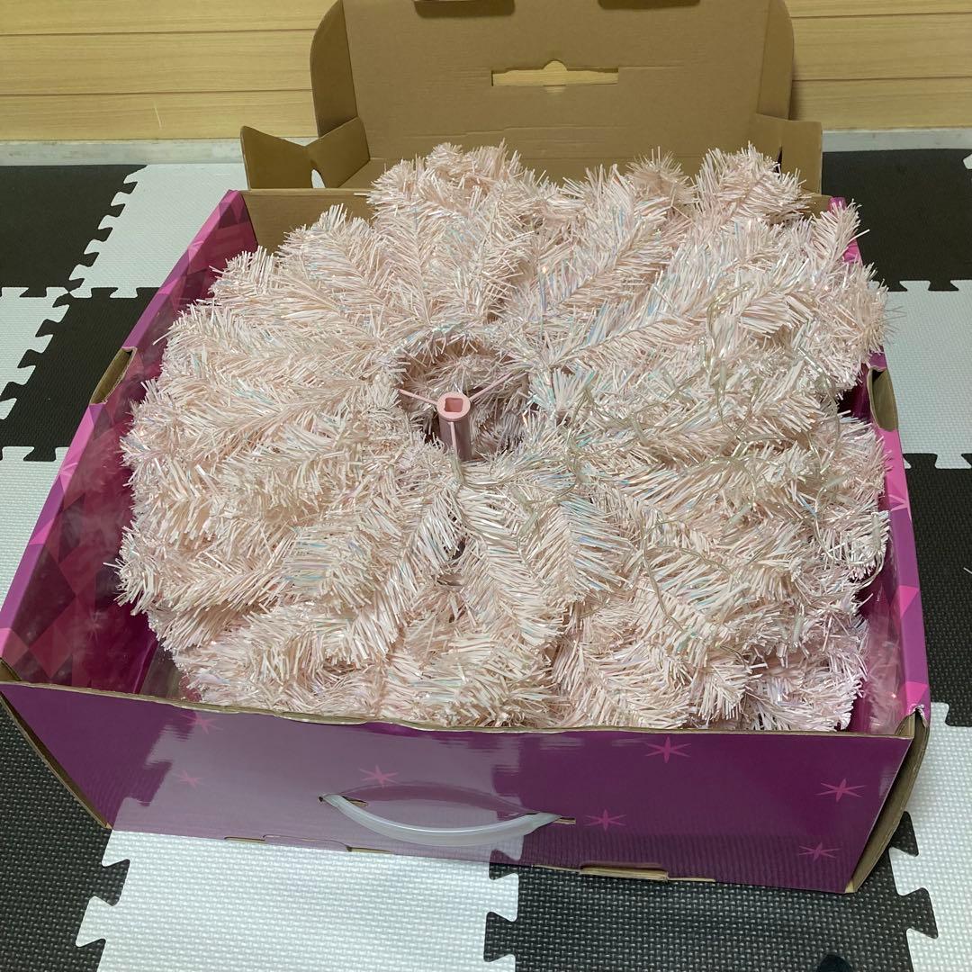 francfranc クリスマスツリー ピンク スターターセット 150cm