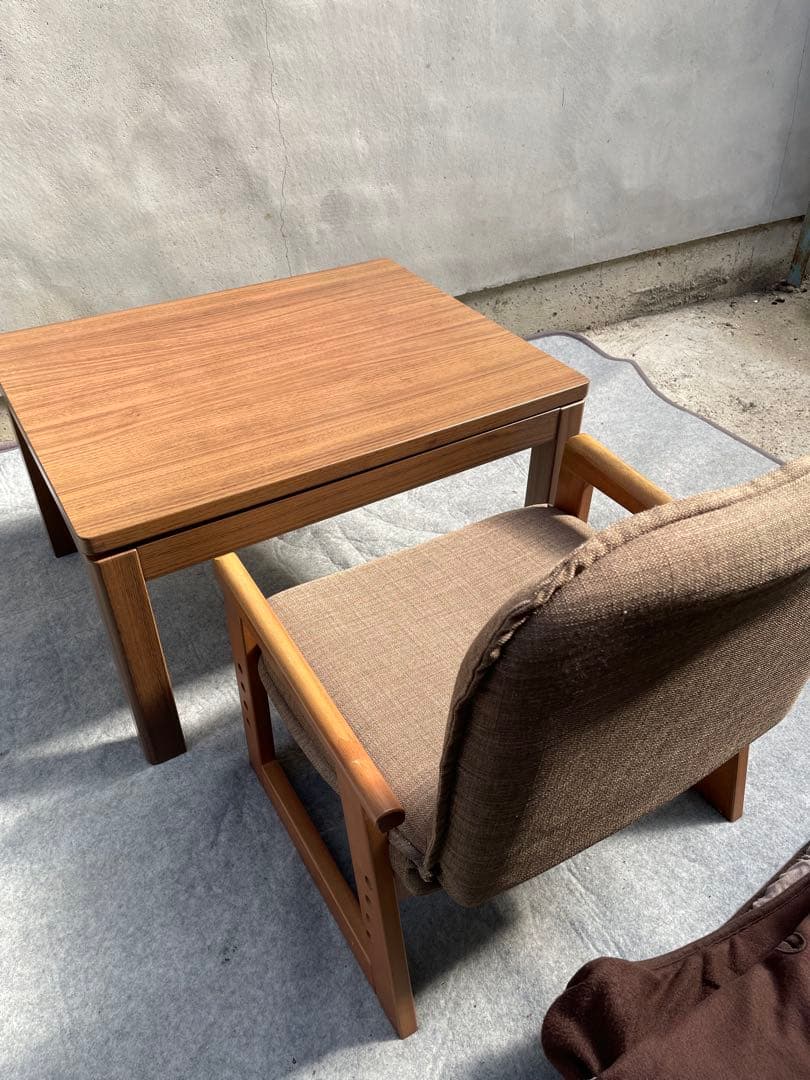 2way ユアサ　高低　コタツ　なごみ　椅子付