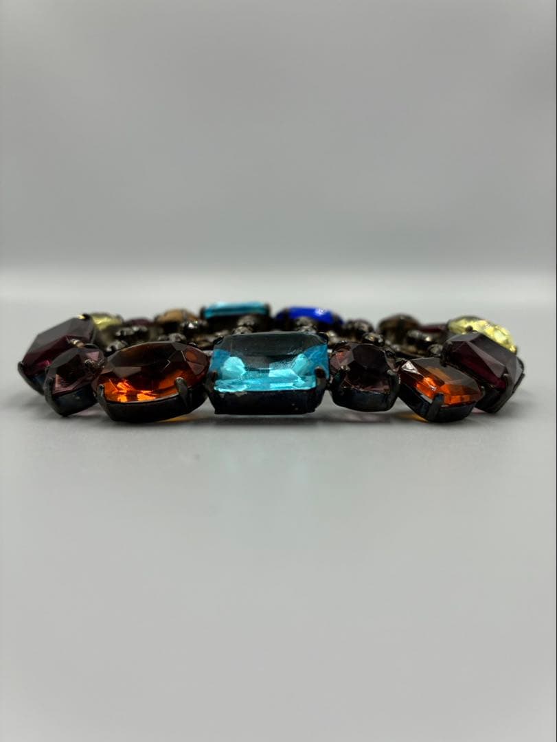 GIORGIO ARMANI ジョルジオ アルマーニ マルチカラー大ぶりブローチ