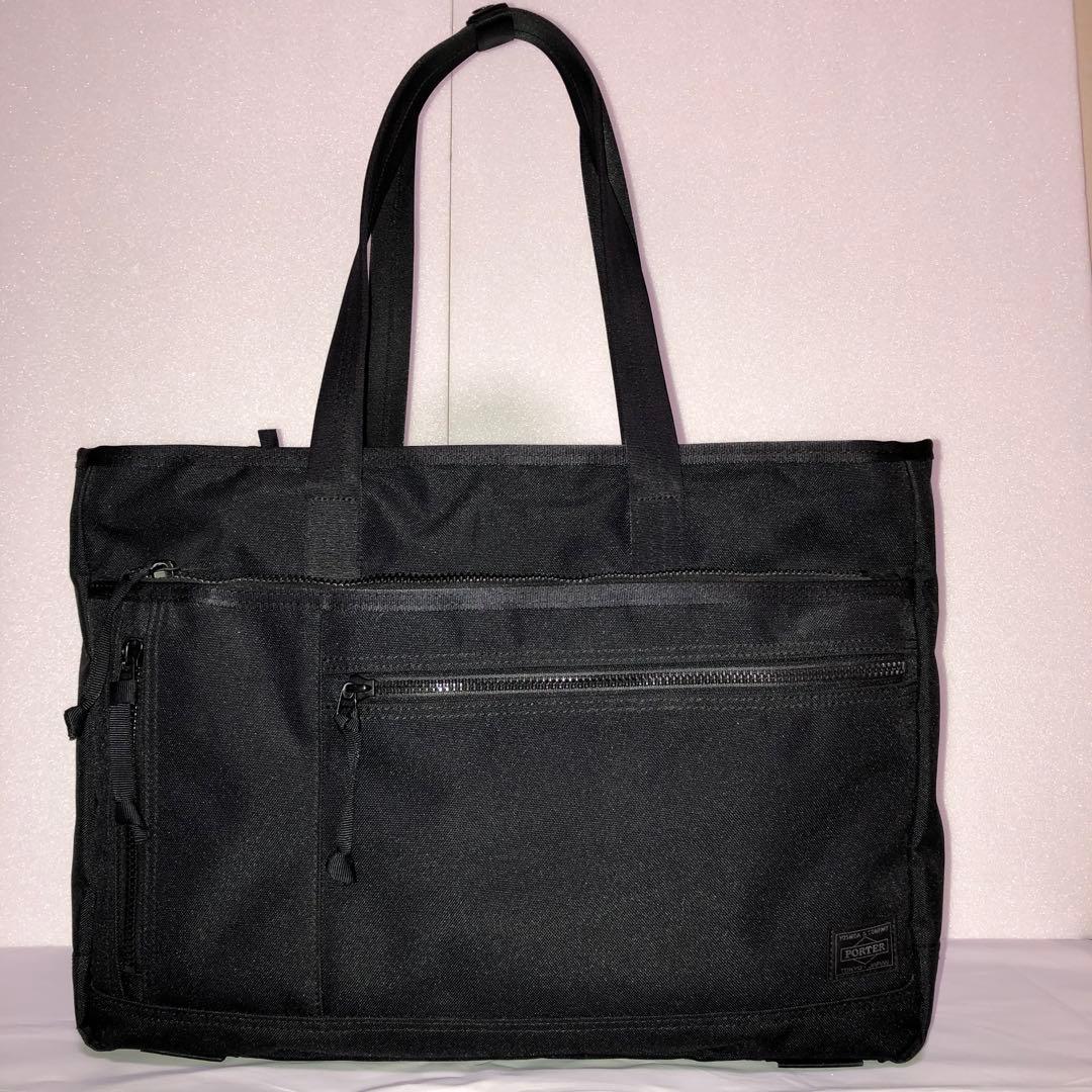 未使用級✨ポーター インタラクティブ トートバッグ A4可大容量 黒 吉田カバン