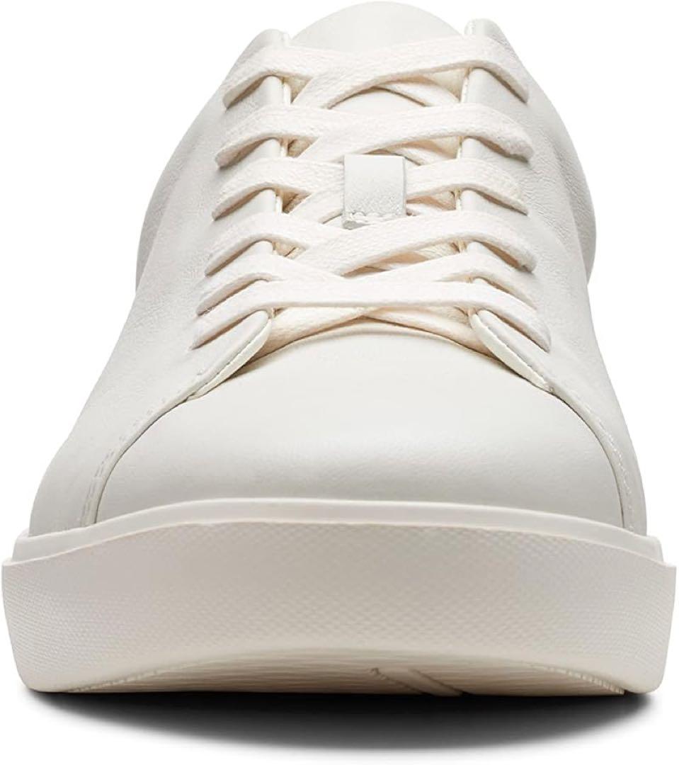 【新品未使用】Clarks アンコスターレススニーカー 本革 ホワイト UK9