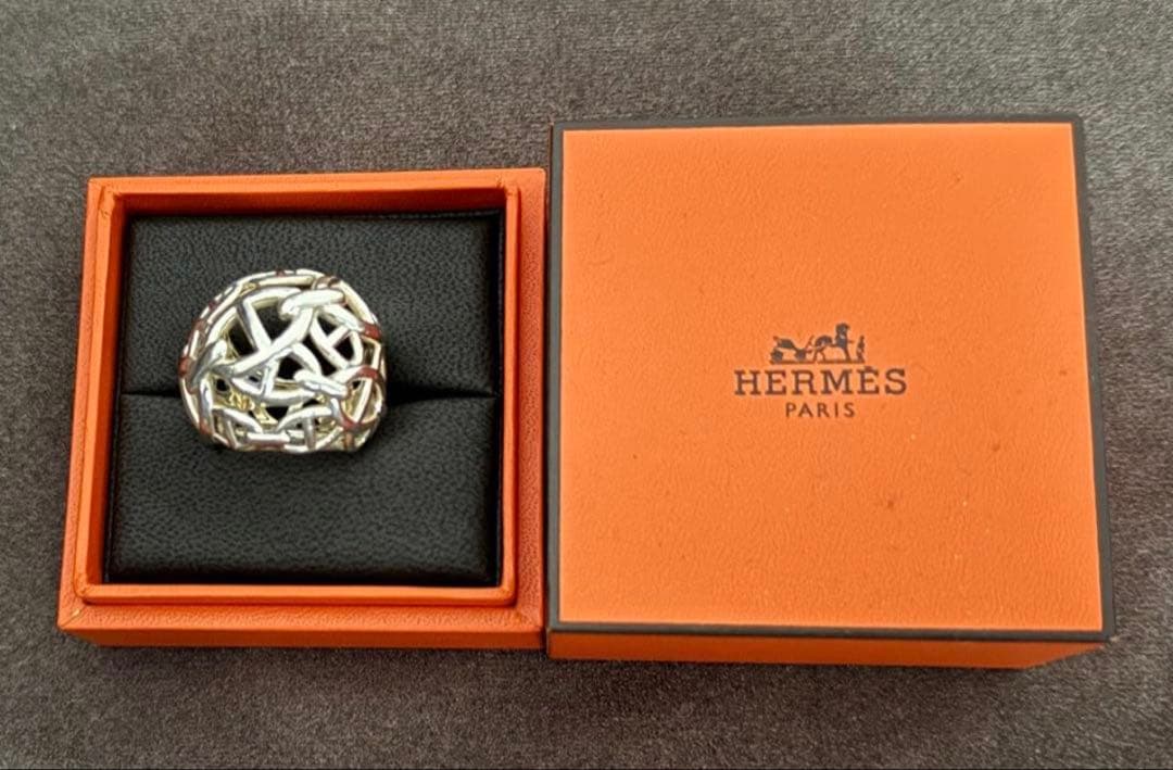 【希少】エルメス　シェーヌダンクル　アンシェネ　リング　14号