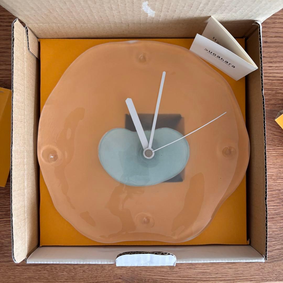 ✴︎ Sghr ✴︎ 壁掛け時計 廃盤品 スガハラ ガラス クロック