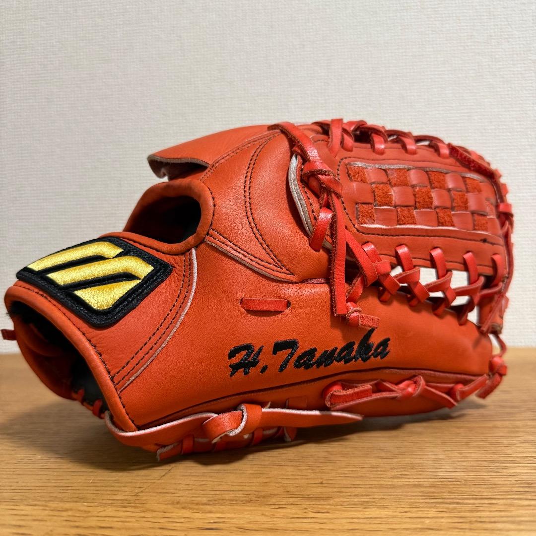 ミズノプロ　グローブ Mizuno Pro オレンジ サイン入り　V3