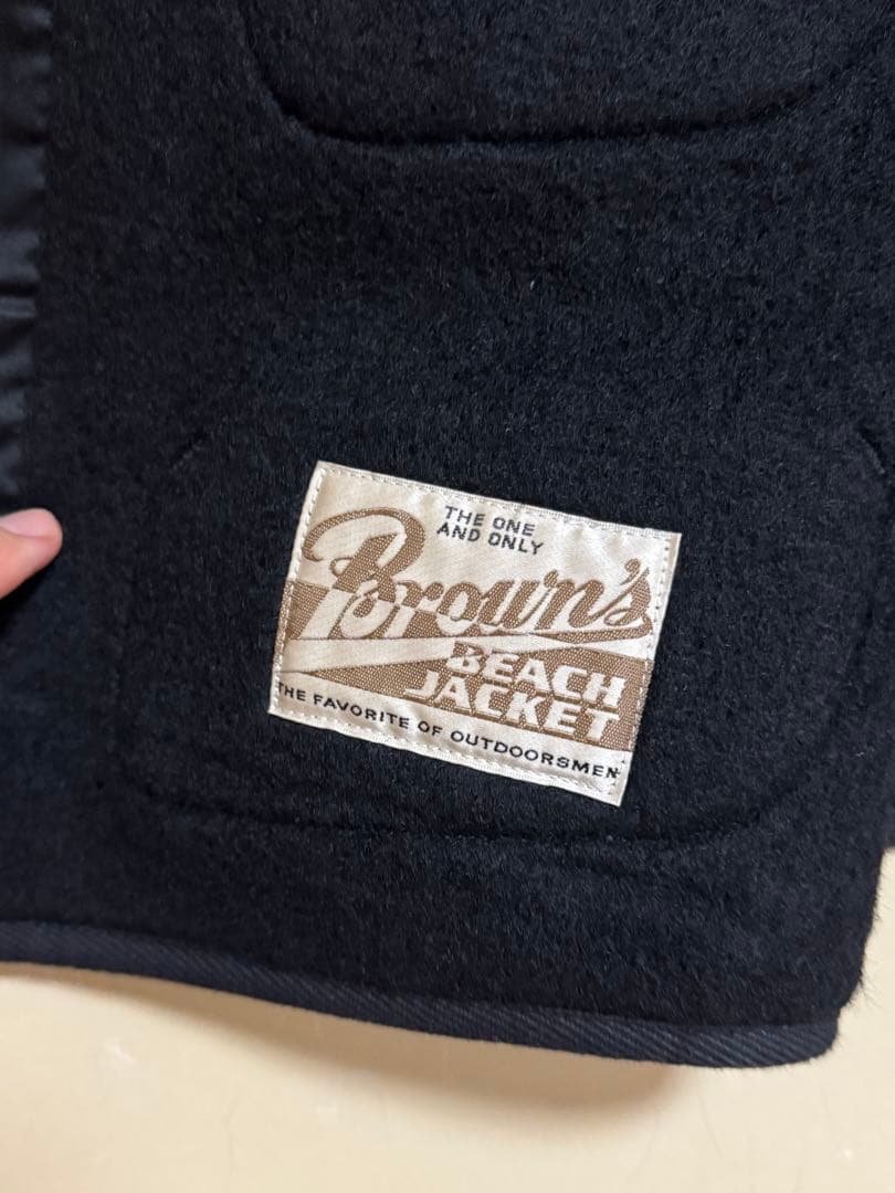 BROWN'S BEACH JACKET ベストブラック 46サイズ 新品未使用