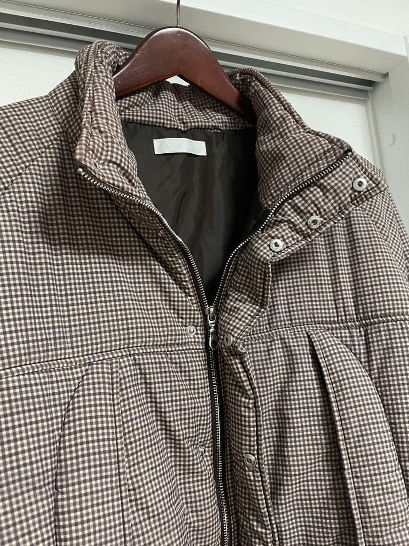 センスオブプレイス UR TECH モンスターコート ブラウン チェック