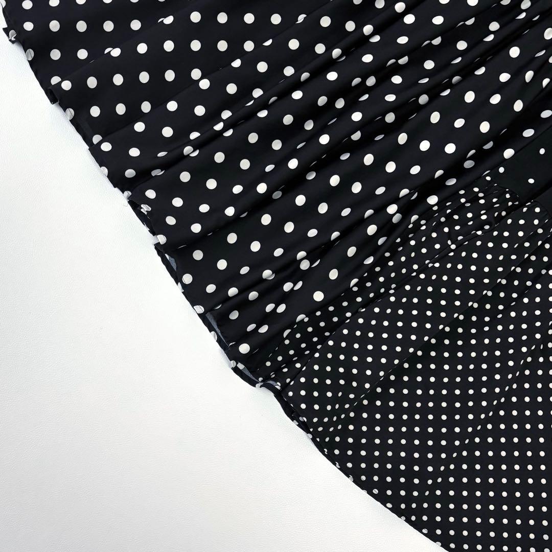 BEARDSLEY ビアズリー ドットパッチワークロングスカート