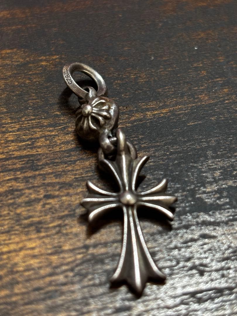 【クロムハーツ 】1ボールタイニー　CHクロスチャーム純正チェーン付