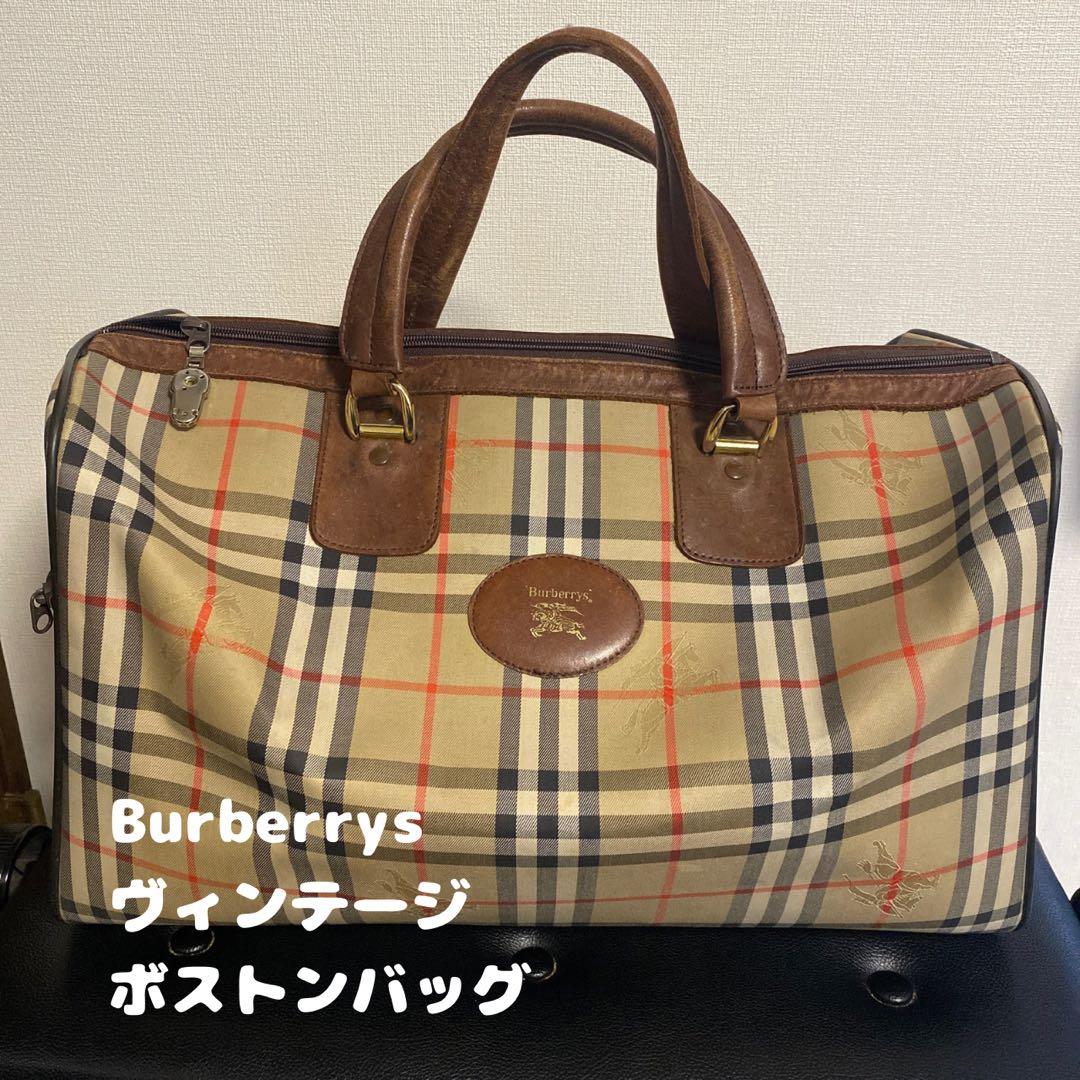 Burberrys ノバチェック　ボストンバッグ　バーバリー　ヴィンテージ
