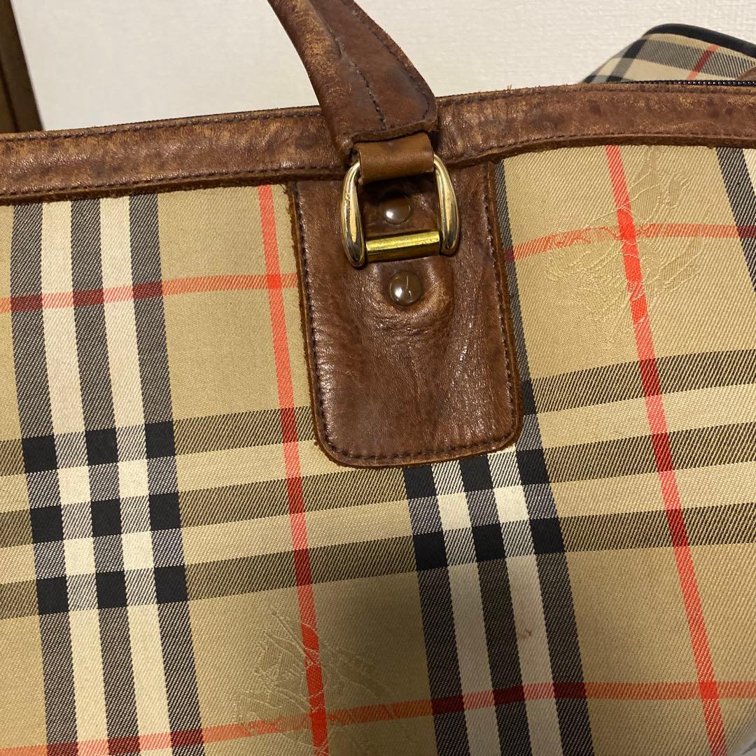 Burberrys ノバチェック　ボストンバッグ　バーバリー　ヴィンテージ