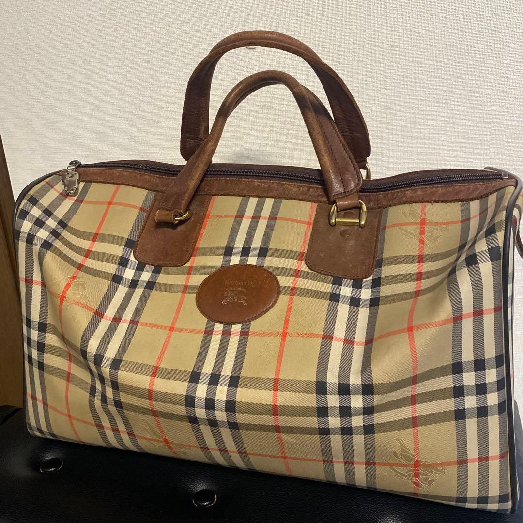 Burberrys ノバチェック　ボストンバッグ　バーバリー　ヴィンテージ