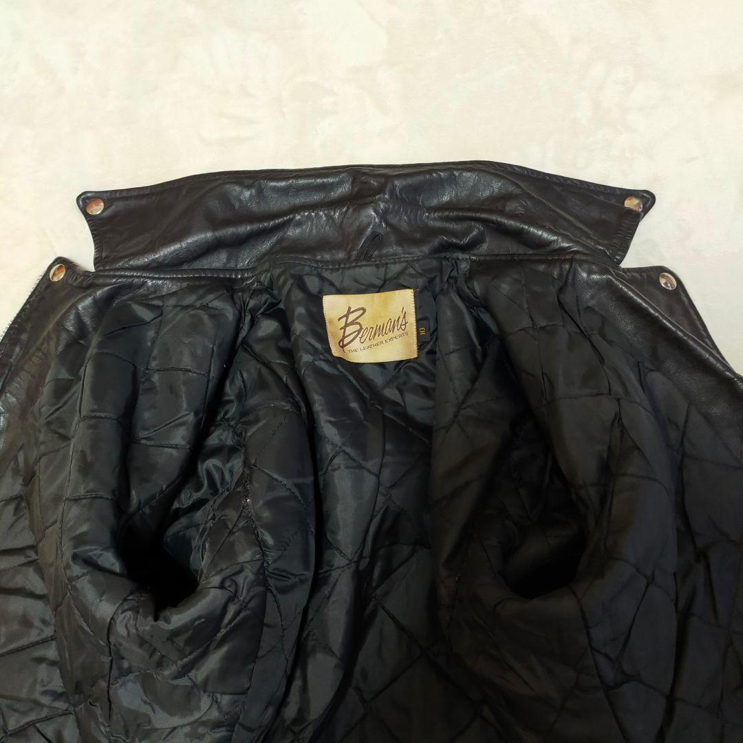 70S 80S　Berman's　ヴィンテージ　ダブルライダースジャケット