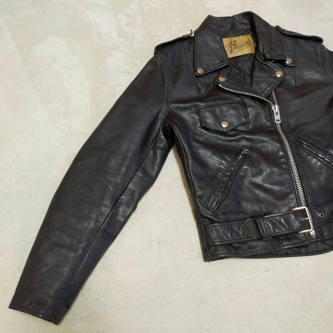 70S 80S　Berman's　ヴィンテージ　ダブルライダースジャケット