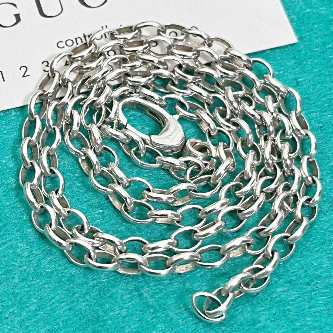 美品‼️GUCCI 3.2ミリ　シルバー925 チェーンネックレス